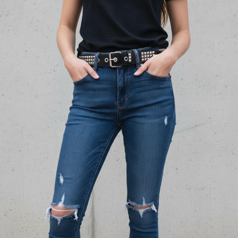 PU Material Women's Leather Belt Needle Buckle Casual Waist Belt  Pants Decoration