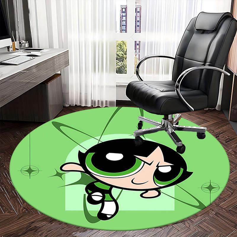 Powerpuff Girls,Buttercup Chair mat Round Rug Office carpet, Non slip, Suitable for Living Rooms, Bedrooms decor.1205159a