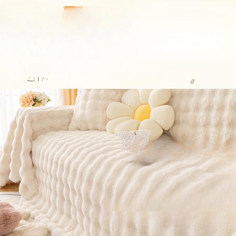 Affordable Luxury Style Sofa Towel Winter Plush Thickened High-End Sofa Cover Cloth All-Inclusive Universal Sofa Cover Cover Blanket Cushion