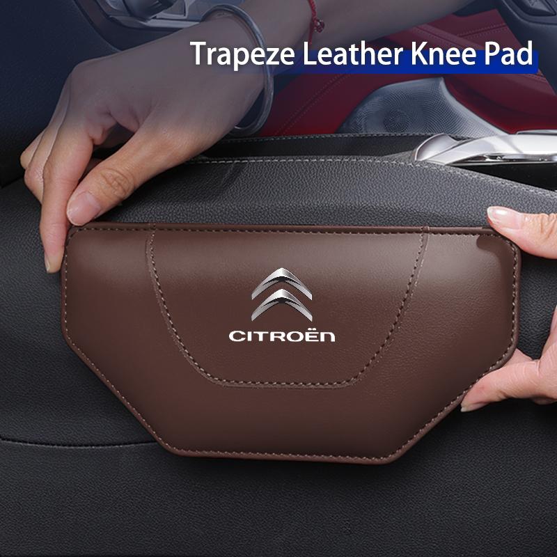 Car Leather Knee Pad Interior Pillow Comfortable Car Accessories For Citroen C4 C3 C5 Berlingo Celysee Cactus Picasso Aircross