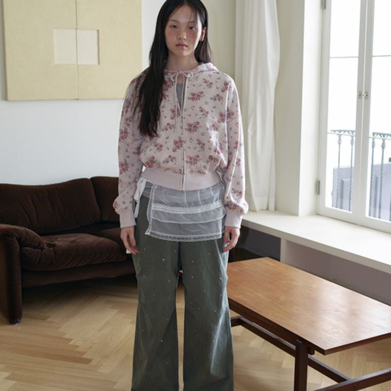 

Thursday Island [KiiiKiii] Lace Frill Wrap Scarf_T256MSF143W WH2