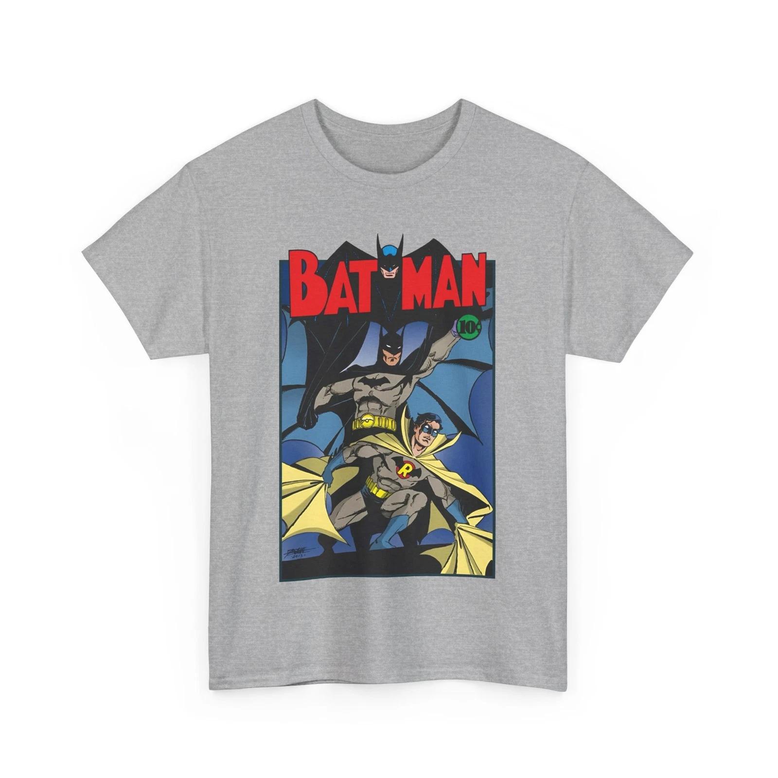 Batman & Robin T-Shirt George Perez Art Earth 2 DC Comics JSA Golden Age Tee XXXXL