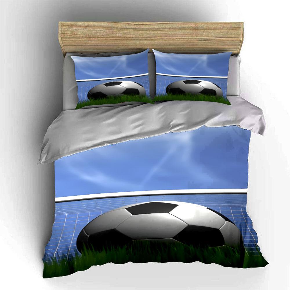 Soccer ball and grass. Bedding sets Duvet cover sets Duvet covers Pillowcases(1 * Duvet Cover 2 * Pillowcases without duvet insert)