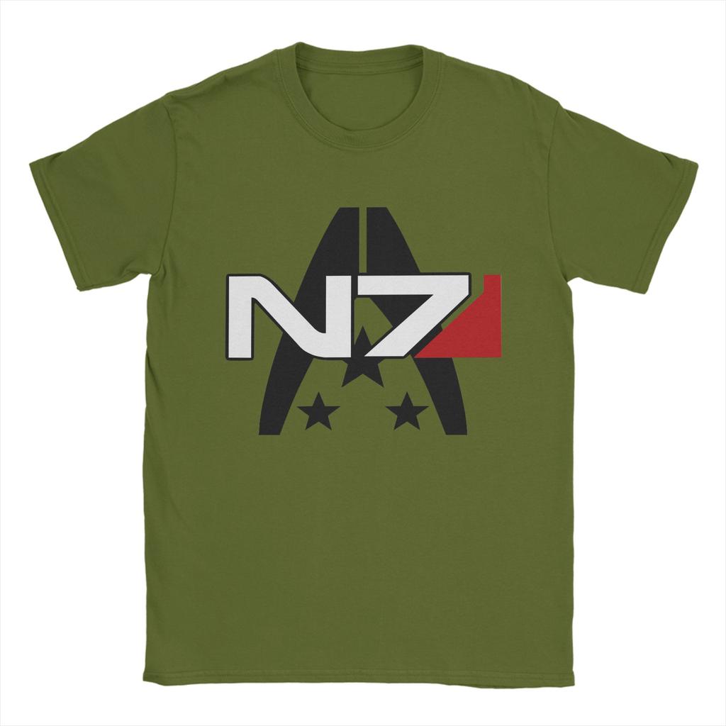 Mass Effect N7 Cotton T Shirt For Man Summer Vintage TShirts Leisure Tees Plus Size Dropshipping Tops