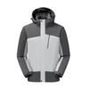 Unisex Three-in-One Windproof Waterproof Mountaineering Jacket with Fleece Liner for Autumn and Winter