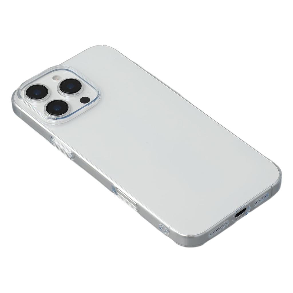 JAUCASE For iPhone 16 Pro Case Anti Drop Hard PC Clear Back Phone Cover