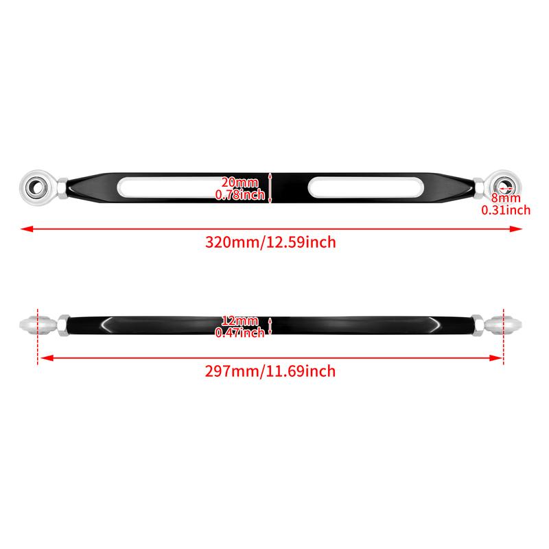 Motorcycle All Black Gear Shift Lever Shift Linkage 330 Mm For Harley Touring Road King Street Glide FLHRC FLHT Softail 86-2018