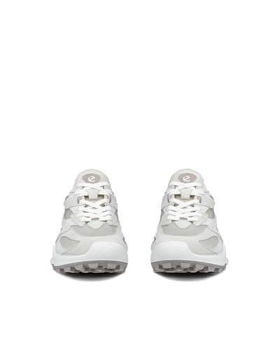 ECCO BIOM C-TRAIL W Damen Echtleder-Sneaker, 80347361421, Shadow White/Gravel/White, Größe 24.0 cm, 3E
