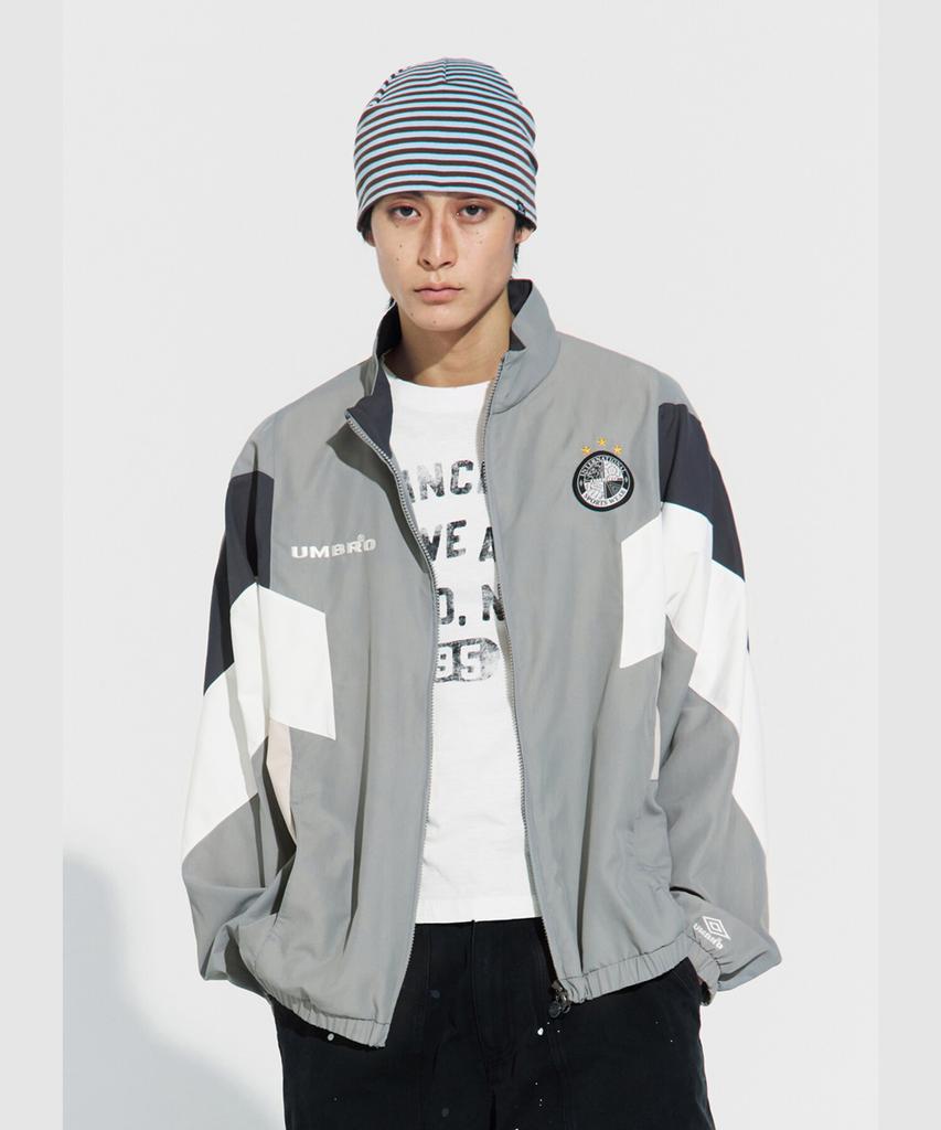 Umbro Hbl Og Colorblock Stand Neck Windbreaker Jacket Grey Ur221Cjk56 (B Type)