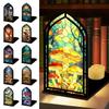 Gothic Arch Design Candle Holder Acrylic Light-transmitting Table Setting  Home Decor