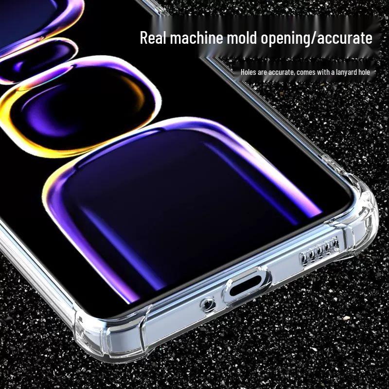 Průhledný kryt s airbagem pro Redmi K80 Pro/Note 12 Pro