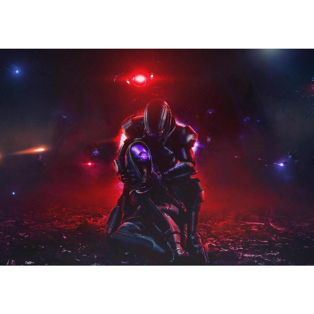 Hett Action Skjutspel Mass Effect Affisch Science Fiction Rymd Prints Canvasmålning Väggkonst Bild Hem Vardagsrum Dekoration