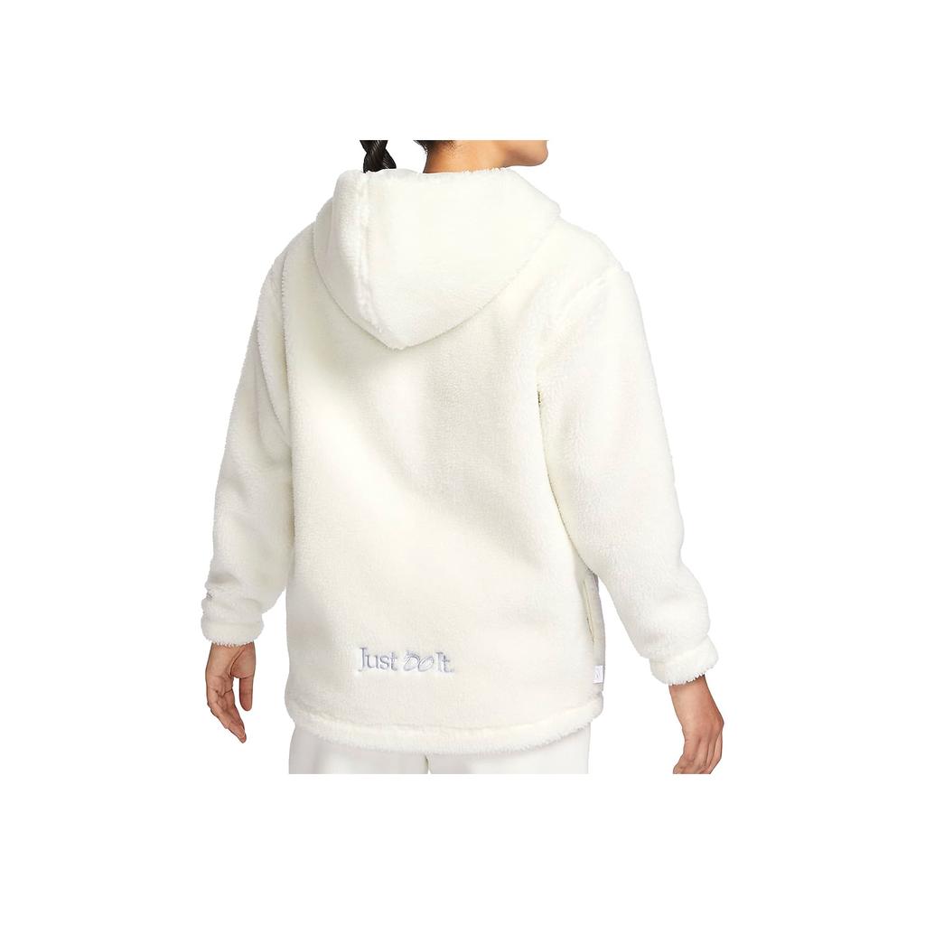 Nike Dragon New Year Series Sportswear Fleece Hoodie With Logo Women Tops Sail FZ6536-133