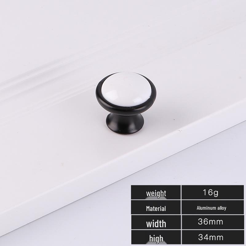 Fuji Black European Style Cabinet & Wardrobe Handle