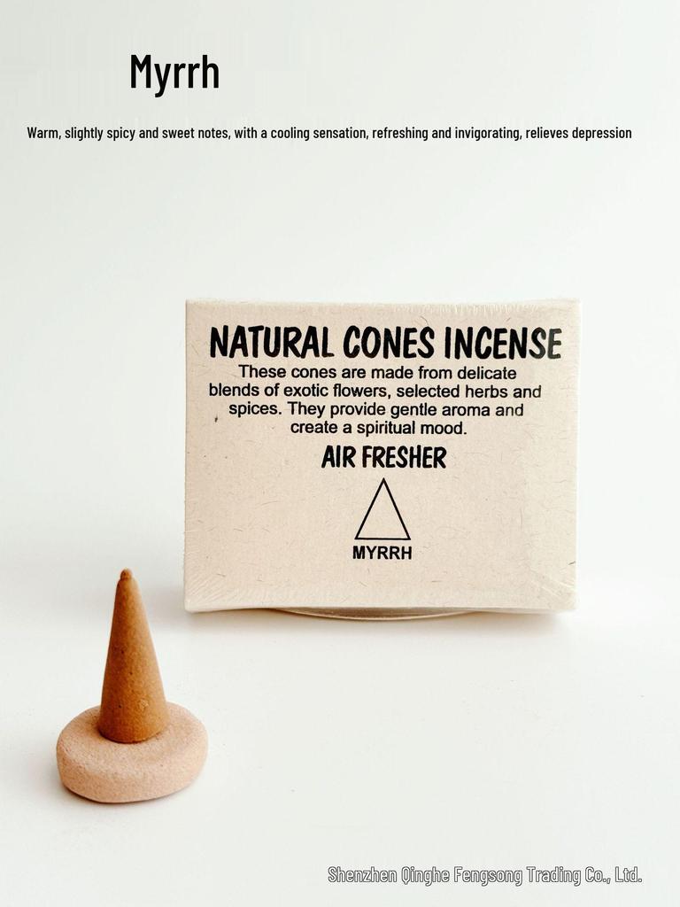 Lotus Tower Genuine Indian Handmade Aromatherapy Cone Incense - Natural Ingredients to Purify & Calm the Mind