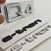 New 3D ABS Glossy Black Letter Logo Emblem For Q4 E-tron Q6, Rear Trunk Fender Side Badge Auto Tail Marking Accessories