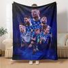 Croatia National Football Team Players Flannel Throw Blanket, Soft Warm Sofa Bed Cover, Soccer Fan Home Decor Gift for Living Room Bedroom