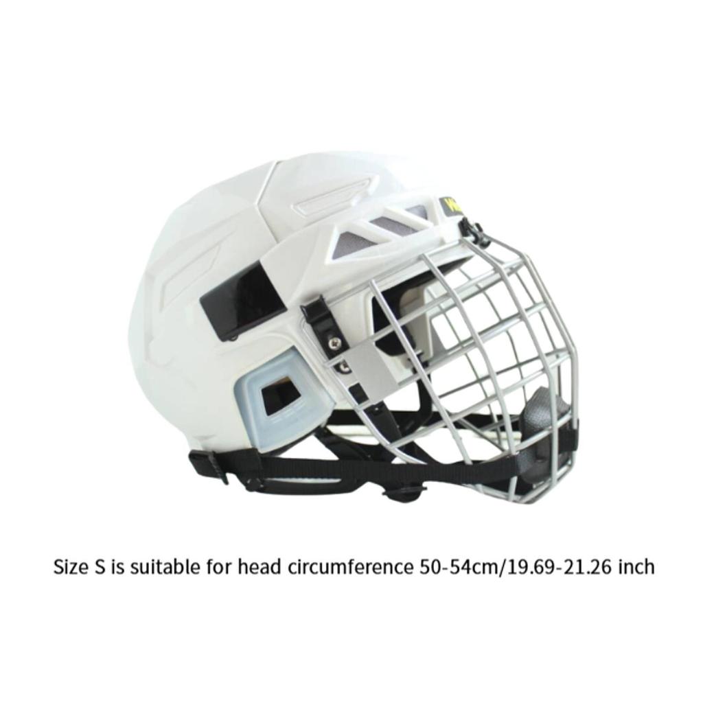 Hockey Helmet Headgear with Chin Strap Professional Roller Skating Helmet Hockey Accessory for Dryland Hockey Match Training