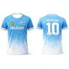 Uruguay Flagge Druck T-Shirt 2026 Sommer Fußball Trainingsuniform Herren Damen Outdoor Atmungsaktiv Schnelltrocknend Fußballtrikot Moto
