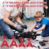 4pcs RC Car Scale Jack Stands, 1/10 RC Scale Decoration Metal Jack Stand High Simulation 6 Ton 3 Ton Cars Stands Rc Crawler Car Stands Model for D90