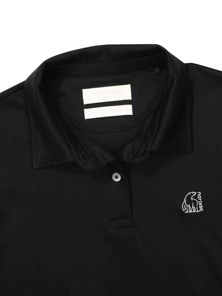 NORDISK Premium Supima Silket Polo Shirt - W_Black