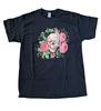 Gildan Skull & Roses Men's T-Shirt Large Black Short Sleeve Graphic Tee