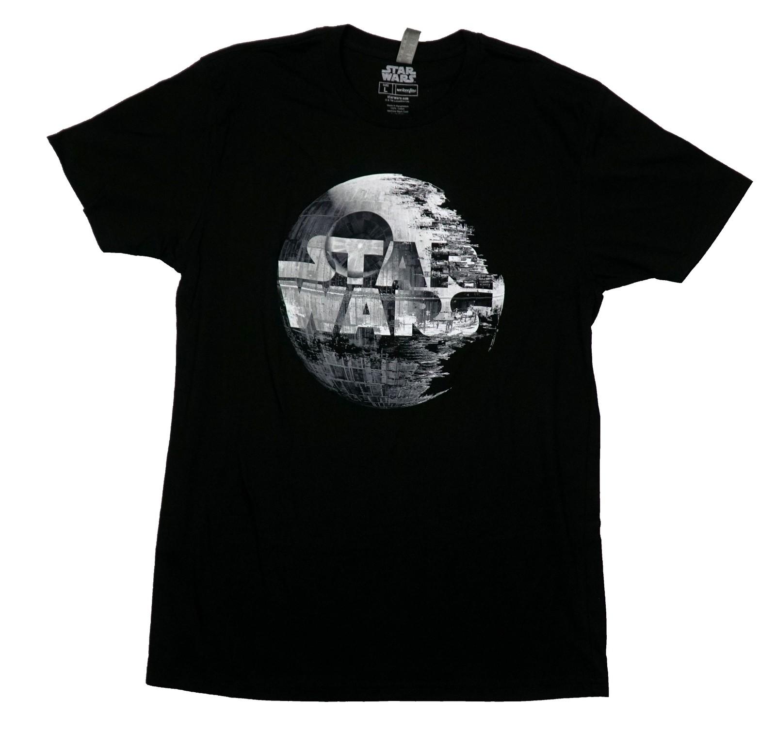 Stars Wars New Adult T-Shirt - Logo In Death Star XL