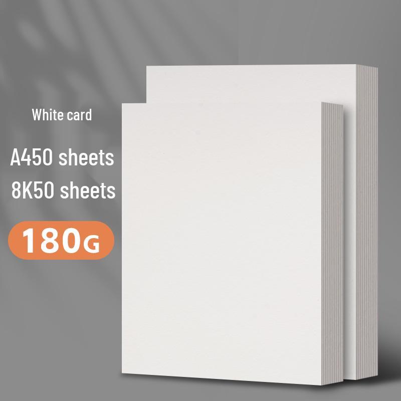 A4 White Cardstock, Black & Colored Paper, Thickened for DIY Kindergarten Crafts & Projects, A3/A4 Size.