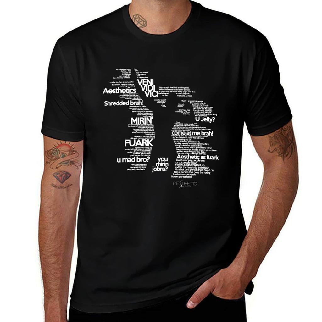 T-shirt Zyzz T-shirt Grafiche per Uomo T-shirt in Cotone 100% T-shirt Uomo T-shirt Liscia
