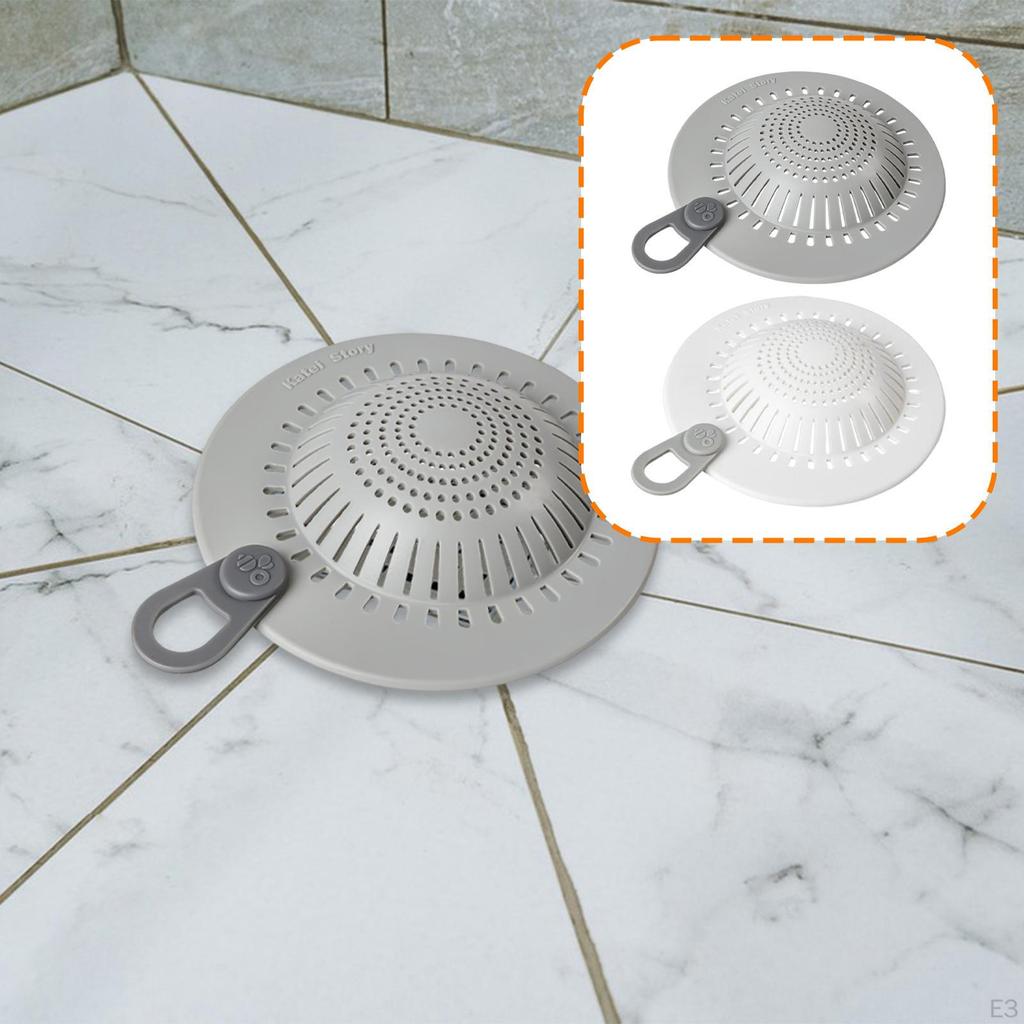 Bathtub Drain Hair Stopper Reusable Round Portable Easy To Clean Kitchen Sink Cover