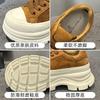Board shoes autumn and winter new high-value leather velvet platform casual shoes