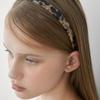 Halden Standard Celluloid Hairband (H035_ivory Leopard)