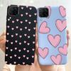 For Huawei P40 Lite Case Lovely Heart Soft TPU Protective Back Cover for Huawei P40 Lite E P40LiteE P40Lite JNY-L21A Phone Cases