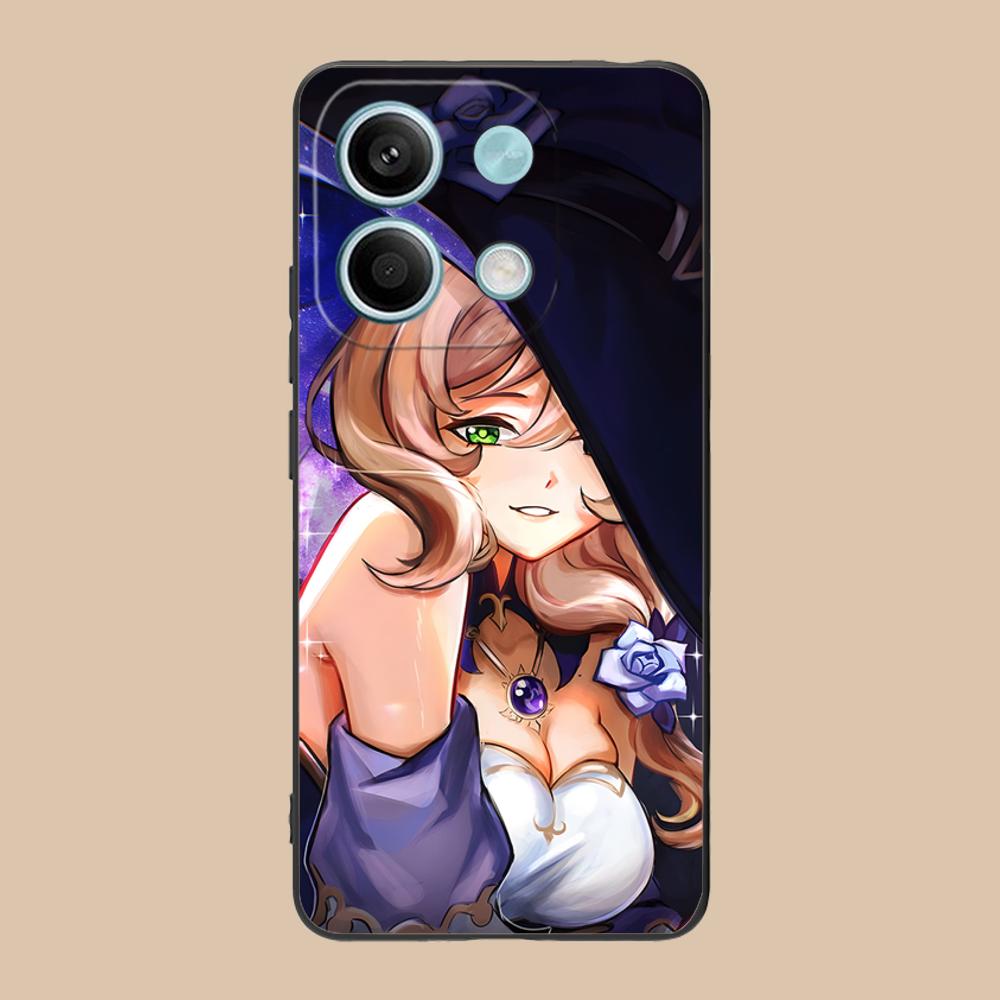 Game GI Lisa Mobile Phone Case for POCO F7 F6 F5 F4 F3 F2 Pro GT C75 C71 C65 C61 C40 Pro Ultra Colorful Printing Cover Luxury
