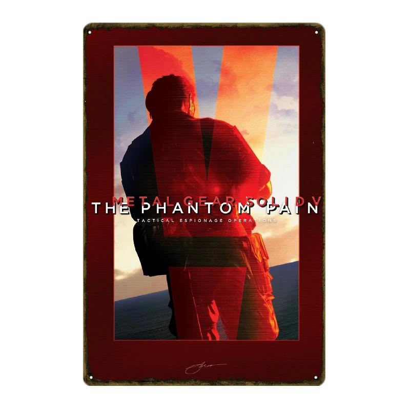 DORA Tin Sign Metal Gear Solid Red Alert Metal Plaque Poster Mural Painting Retro Pub Garage Tin Sign Posters