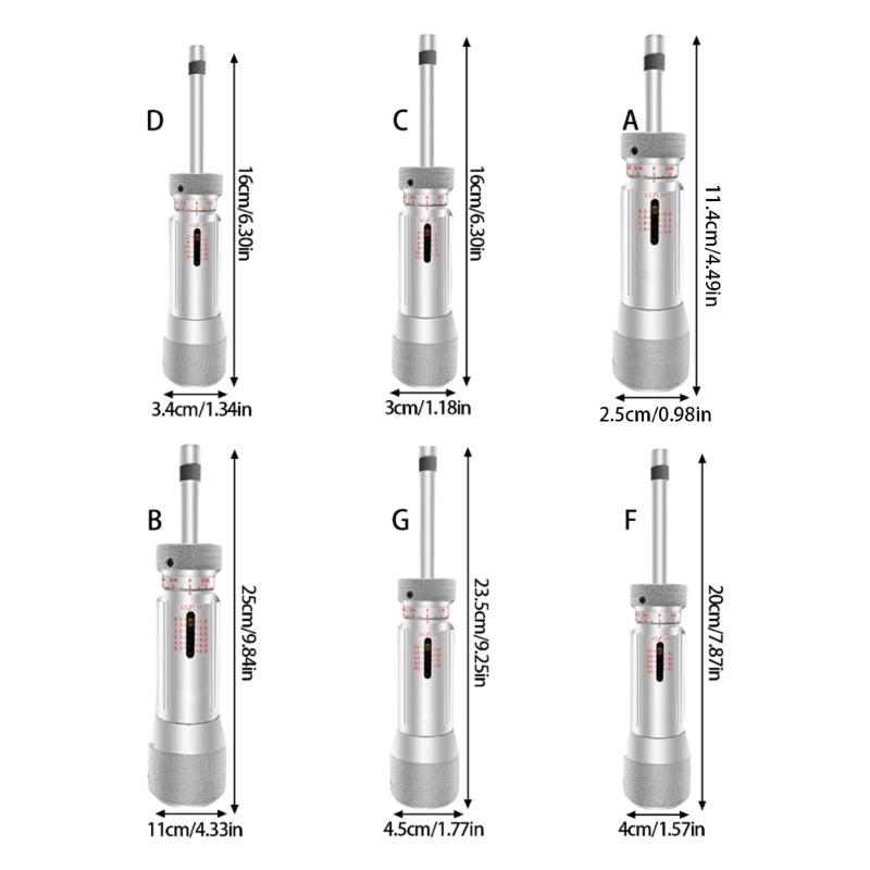 Torques Limiting Screwdriver With Calibration Marks Quick Changes Bit System Comfortable Grip Design For Professional Technicians