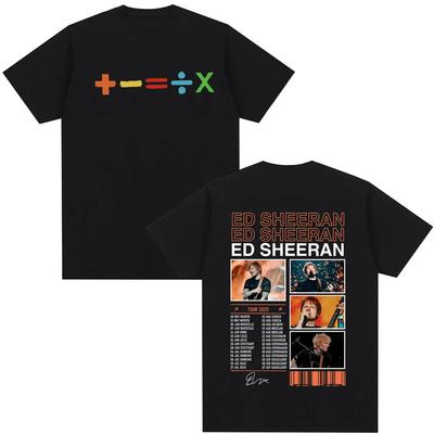 Ed Sheeran Tour Tričko Pánské Dámské Oblečení Móda Hip Hop Trička Ležérní Krátký Rukáv Tričko Topy Streetwear