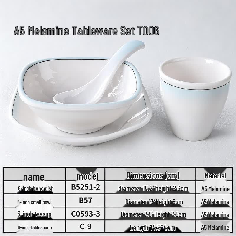 Chuzhou A5 Melamine Dinnerware Set