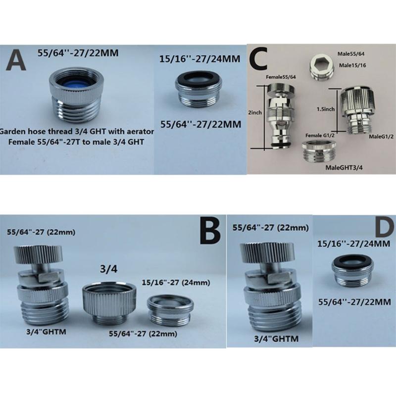 Sink Faucet to Garden Hose Adapter Kitchen Sink Faucet Adapter with Aerator for Kitchen and Bathroom Easy to Install