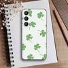 Lucky-Four-leaf Clover Phone Case For Samsung Galaxy A73,A21s,A22,A31,A52,A53,A71,A41Soft Black Shell