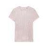 Womens/Ladies Metallic Stripes Slim T-Shirt