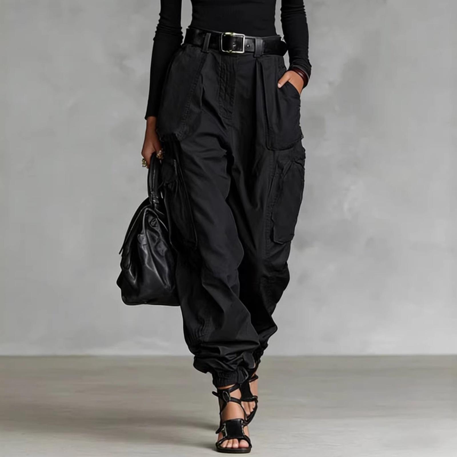 Ladies  Casual And Fashionable Loose Wide Leg Pants L