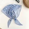 Hair band women's retro paisley cashew pattern silk scarf Naza simple fashion tied hair rhombus headscarf