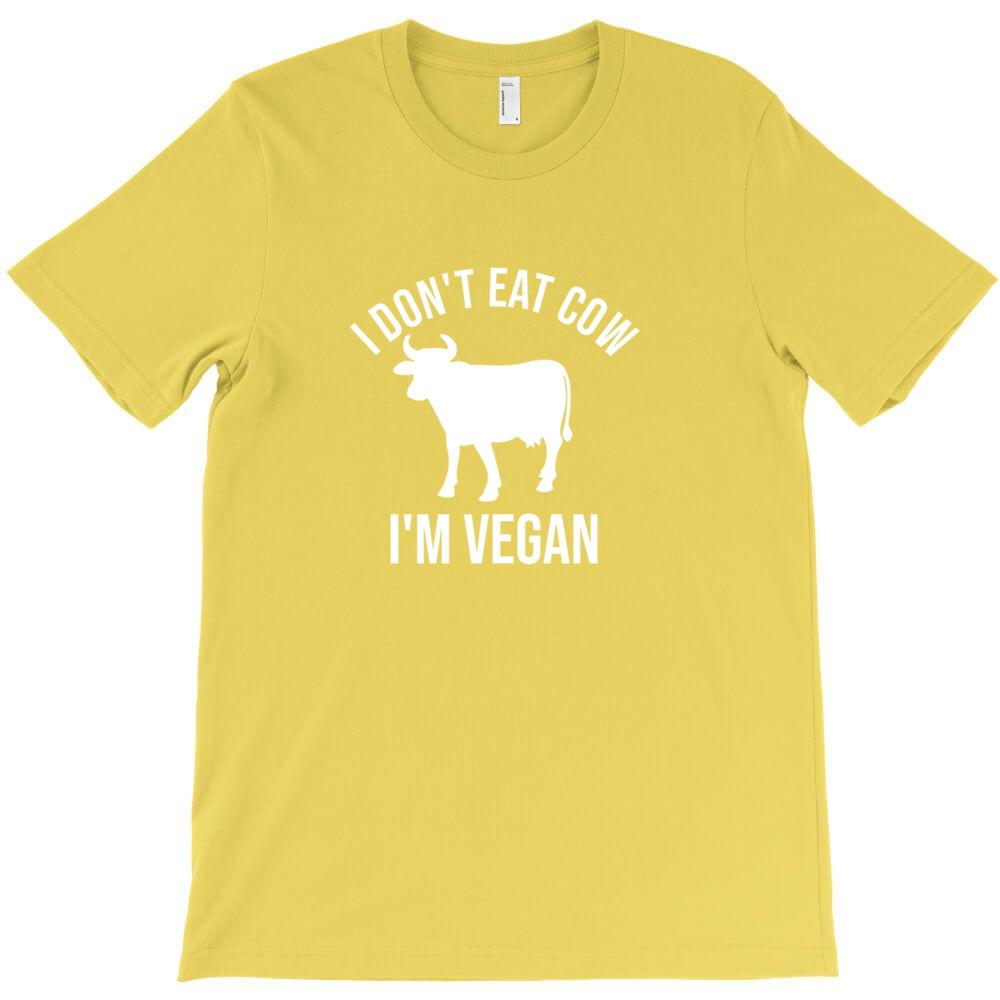 I Don T Eat Cow I M Vegan T Shirt Casual T Shirts Hombre Heisenberg Short