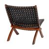 Perugia Fauteuil en cuir, noir.