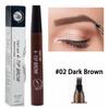 4 Point Eyebrow Pencil Waterproof Liquid Eyebrow Pen Makeup Long Lasting Cosmetic Microblade Brow Pencil