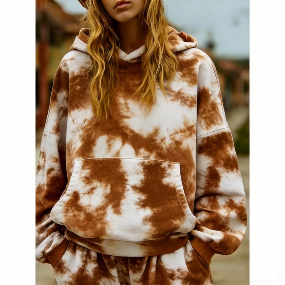 Spring Autumn European and American Retro Street Style Print Hoodie Women Casual Hoodie Streetwear Sweatshirt Women Clothes Top