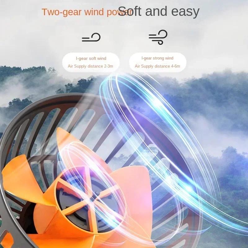 Automotive Fan Car Fan 5/24v 360° Adjustable 1/3 Head Air Fan Low Noise Multifunctional Temporary Parking Card Auto Vehicles Fan