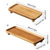 Holztablett Eingang Aufbewahrungsteller Servierplatte Für Badezimmer-Arbeitsplatten Kücheninsel Dekoration