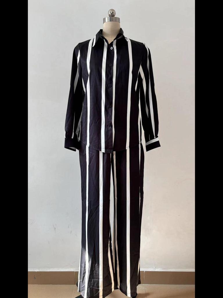 Damen 2024 Herbst Casual Europäischer & Amerikanischer Zweiteiler: Langarmshirts & Hosen